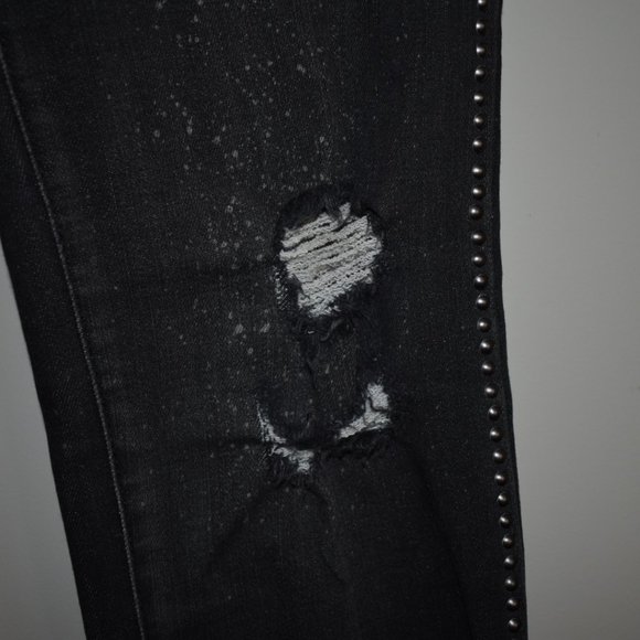 Studded distressed jeans size 27 - Picture 3 of 4